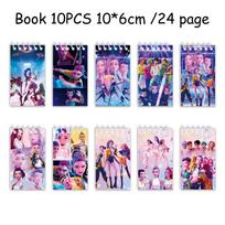 10pcs Popular KPOP Witch Hunt Theme Notebook Cartoon Children's Companion Gift Book Holiday Decoration
