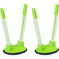 2pcs of Baggy Racks, Freezer Bag Support Stands, Adjustable Food Storage Holders, Plastic Holders for Food Prep Bags/Zip Lock Bags, Ideal for Meal