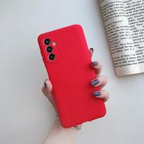 For Samsung M23 M33 M53 M13 M01 M21 M31 M32 Phone Case Soft Silicon TPU Plain Cases for Samsung Galaxy M30S M20S M31S Back Cover M53 raudona