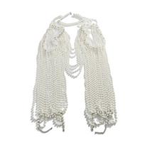 Classical Pearls Shoulder Chain Necklace Protective Layer Women Bridal Covered Body Chain for Bloggers Daily Fashion Use 1