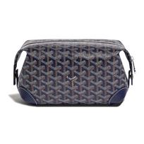 Goyard monograma užtrauktuku užsegamas drobės ir veršio odos kelioninis tualetinių reikmenų krepšys Unisex kelioniniai krepšiai Tamsiai mėlynas BOEING025TY-12CL12P Shopping Bag Set(Basic Set+Shopping Bag)