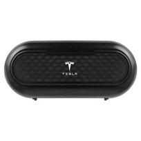 1Pcs ABS Car Sun Visor Glasses Frame Sunglasses Card Storage Case For Tesla Model 3 Y S X Roadster Juguete SpaceX Cybertruck juoda