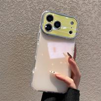High-Value Apple i17 Pro Max 16 Phone Case - Aurora Window Design with Full Enclosure and Drop Protection 15 Plus žalia