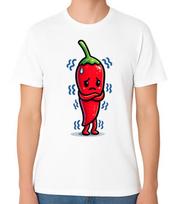Funny Red Chilli Pepper Cold Cartoon T-Shirt Spicy Food Humour Gift Unisex Tee S įvairiaspalvis
