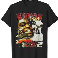 Kodak Black Rapper Project Baby T-shirt Black Short Sleeve All Sizes Unisex T-Shirt S įvairiaspalvis