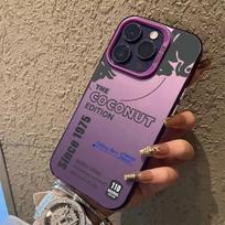 Fashion pattern cow Cover For Apple iPhone 16E 16 Pro  15 14 13 12 11 8 7 Pro Max Plus Colorful Phone Case iPhone 8 gray