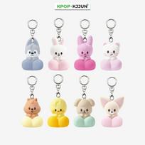 Stray Kids SKZOO SECRET CLICKER KEYRING - RUN IT white