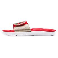 Under Armour  Ignite 9 Slide White Metallic Faded Gold Women Sneakers 3022717-108 36.5 white