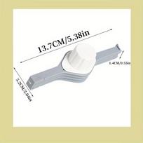 Kitchen Food Bag Sealing Clips Storage Sealer for Snacks Coffee Tea Moisture-Proof Airtight Grip Organization Storage (5 Pack) 5 Pcs pilka spalva
