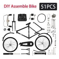 51PCS Mini Alloy Bicycle Model Metal Bike Sliding Assembled Version Simulation Collection Gifts for Children Toy juoda