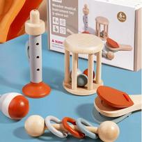 Kūdikio muzikos instrumentai Mediniai žaislai Montessori perkusiniai instrumentai Drut rinkinys su ksilofonu Ikimokyklinio amžiaus mokomieji vaikų dovanos
