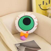 Fun Creative New Halloween Series Plush Doll Pillow Pumpkin Ghost Eyes Lollipop Scary Plush Toy Holiday Decor for Friends Gifts about 40cm