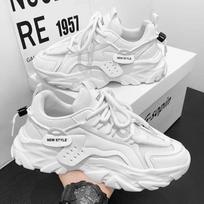 Men'S New Breathable Mesh Shoes Men'S Korean Version Trendy Versatile Thick Soled Sports Shoes Casual Dad Shoes Men 39