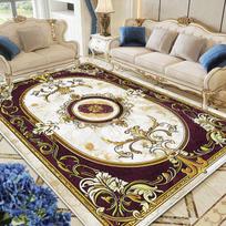 European style Carpet Luxury Bedroom Decoration Large Area Rugs Sofa Side Carpets for Living Room Soft Non-slip Lounge Floor Mat 60*90cm