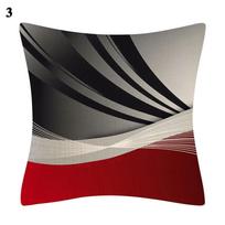 Red Geometric Series Abstract Cushion cover living room sofa decoration Pillowcase Fashion waist  Home decor 16x16Inch