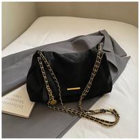 Large capacity tote bag women's new autumn texture chain shoulder commuter bag retro messenger bag juoda