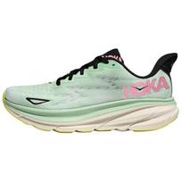 HOKA ONE ONE Clifton 9 Slip Resistant Abrasion Resistant Low top Casual Marathon Running Shoes Women's Green Sneakers 1127896-MNW 38.5 žalia