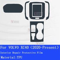 For VOLVO XC40 (-Present) Car Interior Center console Transparent TPU Protective film Anti-scratch Sticker Car Accessories Left Hand Drive