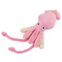 Supet Pet Octopus Plush Rope Toy Is Bite-resistant, Fun and Interactive, Suitable for Indoor and Outdoor Use rožinė