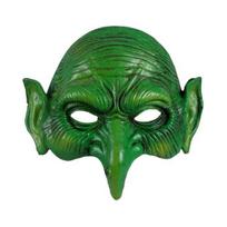 Žalioji Ragana Goblino Kaukė Helovino Pusė Veido Erelio Nosis Burtininkės Kaukė Cosplay Kostiumui Maskarado Vakarėliams žalia