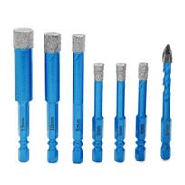 7Pcs Dry Diamond Drills Bit Set Tile Drills Bit Hex Shank For Ceramic Porcelain Marble Granites Stone Glass Brick 1