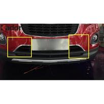 For Chevrolet Trax Tracker 2014 2015 2016 2017 2018 Chrome Front Center Bumper Grille Cover Trim Car Grills Strips Accessories brown