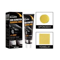 100/120 ml įbrėžimų vaškas automobiliui, 2024 m. naujų automobilių įbrėžimų pasta, poliravimo vaškas, automobilio įbrėžimų šalinimo rinkinys su šluoste ir kempinėle, skirtas automobiliams, giliems įbrėžimams One Size