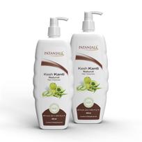 Patanjali Kesh Kanti Natural Shampoo 450 ml X Pack Of 2 Herbal Hair Cleanser For Smooth Soft And Healthy Looking Hair Care