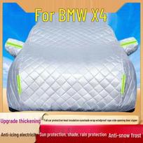 X4 automobilio uždangalas: Apsauga nuo saulės, lietaus, šalčio ir šilumos izoliacija Extra thick with hail protection white