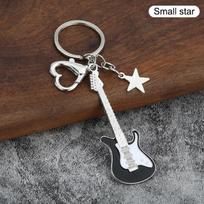 Kūrybiškas Klasikinis Mini Roko Elektrinės Akustinės Gitaros Formos Raktų Pakabukas Kuprinės Dekoravimo Aksesuarai Dovanos as the picture