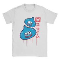 Dragon Quest Slime T-Shirts for Men Funny Cotton Tee Shirt Round Neck Short Sleeve T Shirts Plus Size Clothes 4XL