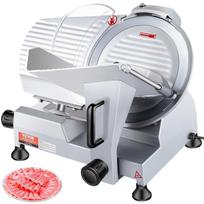 Commercial Meat Slicer, 240W Electric Deli Food Slicer, 10 inch Carbon Steel Blade Electric Food Slicer, 350-400RPM Meat Slicer, 0 - 0.47 inch