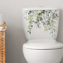DA Bathroom Toilet Decor Living Room Cabinet Home Decoration Decals Beautify Self Adhesive Mural Green Plant Leaves Wall Sticker