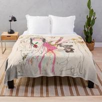 Beabadoobee - beatopia Throw Blanket Dorm Room Essentials Plaid on the sofa 75x90cm