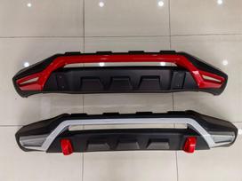 Front Bumper Kit for 2019 Mitsubishi Triton L200 with LED Turn Signal & Daytime Running Lights raudona