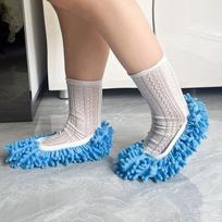 Lazy mopping chenille shoe cover one-size mėlyna