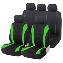 Temu Black All-Season 9-Piece Fabric Seat Cover Set for Five-Seater Cars 2-piece set žalia