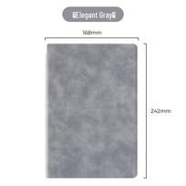 Portable Foldable A5 Whiteboard Notebook - Erasable Desktop Message and Handwriting Board gray