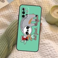 Sloth Case For Samsung Galaxy A55 A06 A05 A36 A26 A16 A54 A34 A14 A22 A32 A52 A35 A15 A53 A13 A56 For Samsung A12 blue