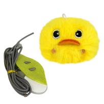 Indoor Cats Entertainment Squeaky Bird Toy with Simulation Animal Sound for Indoor Boredom Cats Hangable Cats Chasing Toy geltona