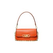 MICHAEL KORS PARKER auksinė piniginė odinė rankinė per petį moteriška oranžinė auksas