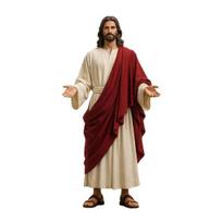 5 colių Jėzaus figūrėlė su ištiestomis rankomis, rankomis tapyta religinė Jėzaus statula, derva, krikščioniška skulptūra dvasinei kolekcijai, namų dekoras