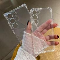 For Samsung Galaxy S26 Ultra S25 S24 S23 S22 S21 S20 Plus Ultra FE Silicone Soft Clear Cover Original Transparent Phone Case Galaxy S24 FE gryna