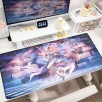Anime Girl Wuthering Waves Gamer Mouse Pad Aemeath Desk Mat Office PC Accessories Keyboard Gaming Mats with Mousepad 800x300x2mm