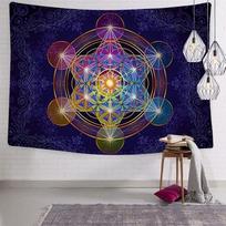 Gobelenas Kubinis Sieninis Metatronas Merkaba 100X70CM