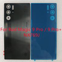 Battery Back Cover Rear  Glass Panel for For ZTE Nubia Red Magic 9 Pro+ NX769J Housing Case Replace Red Magic 9 Pro juoda
