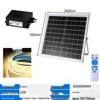 Outdoor Solar COB LED Strip Light black