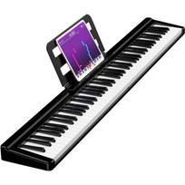 Terence 88 klavišų sulankstomas nešiojamas elektroninis pianinas black
