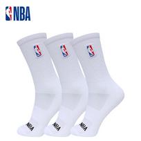 NBA kojinės vyrams, sportinės ilgos, visų sezonų, atsparios kvapams, su tinkleliu kvėpuojančios, didelio dydžio, aukštos, medvilninės krepšinio kojinės, 3 poros white