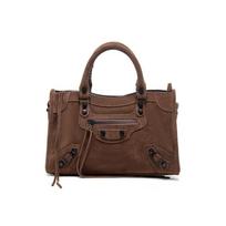 Large Capacity Retro Leather Motorcycle Tote for Women - Commuter Handbag with Zipper